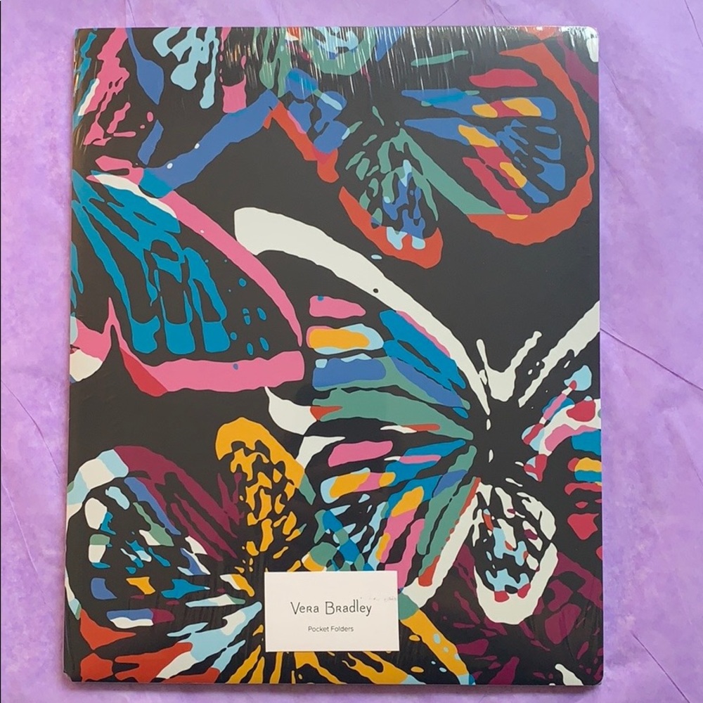 Vera Bradley Pocket Folders - Set of 2 Butterfly